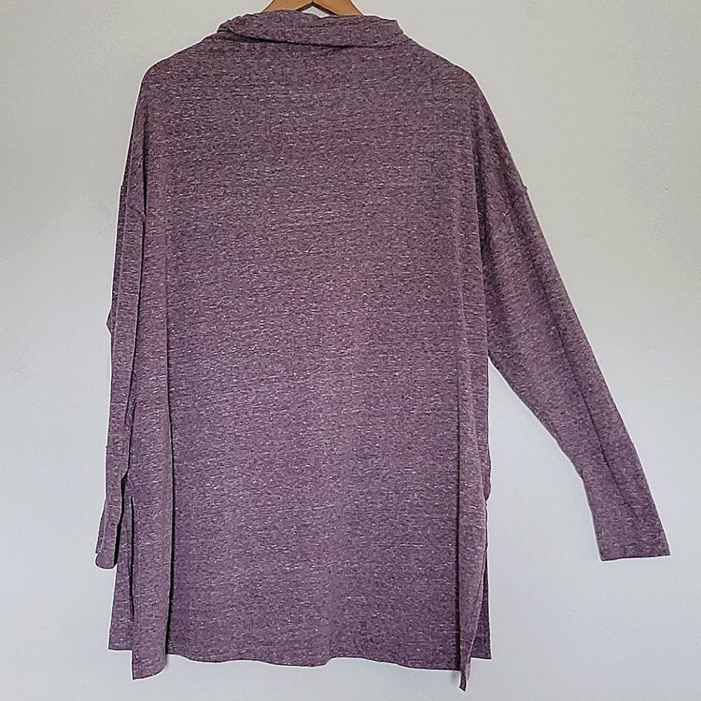 We The Free purple cowl neck tunic top - Picture 3 of 6